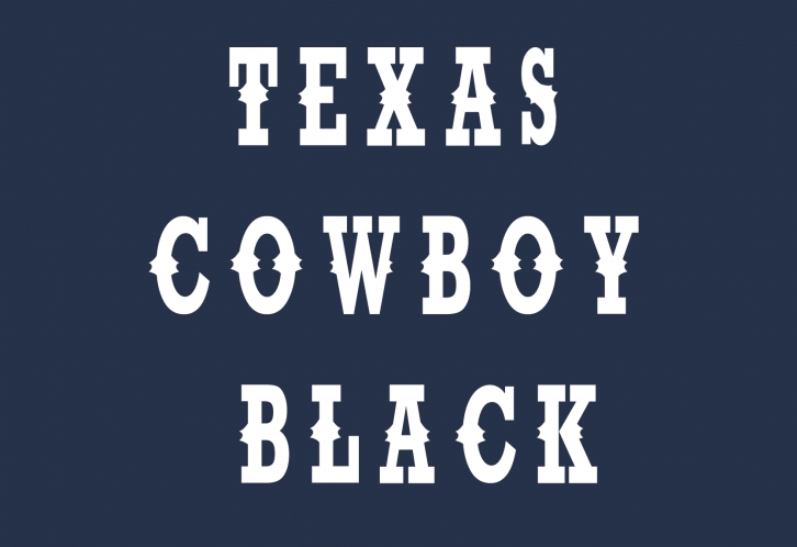 Texas Cowboy Black Font Download
