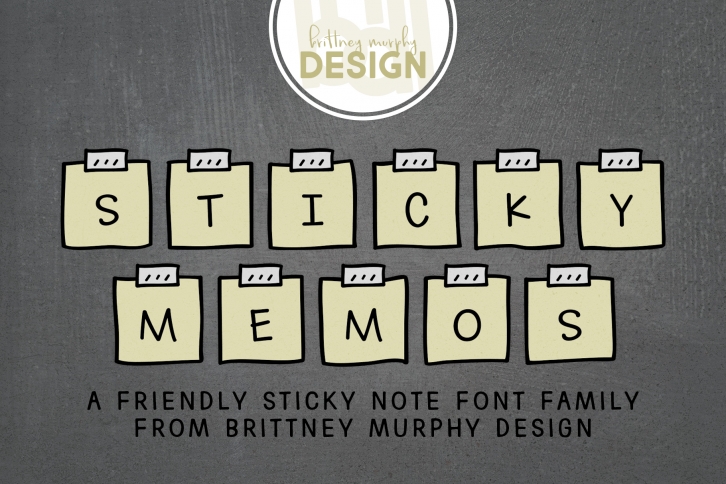 Sticky Memos Font Download