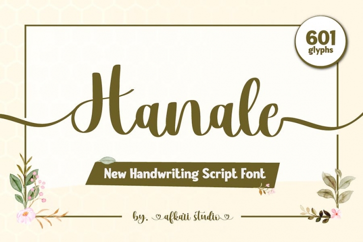 Hanale Handwriting Script Font Font Download