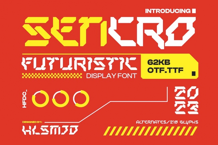 Sencro Typeface Font Download