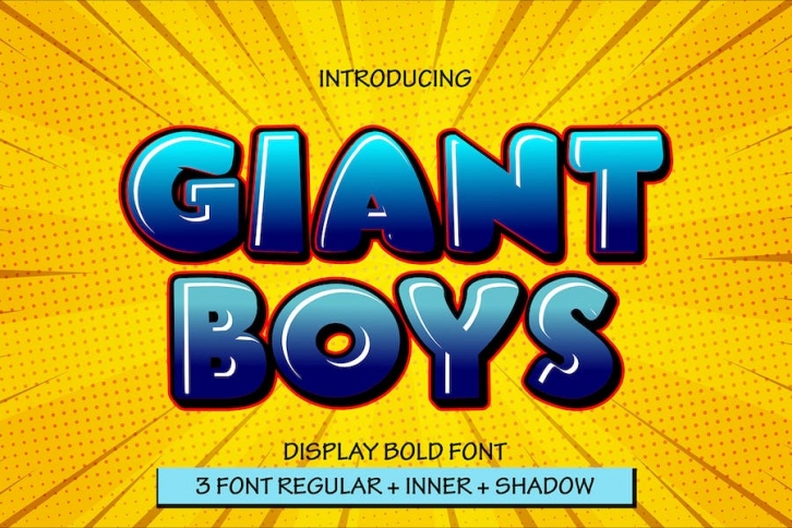 Giant Boys - Bold Display Font Font Download