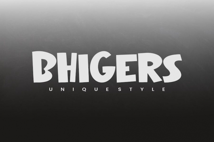 Bhigers - Display Font Font Download