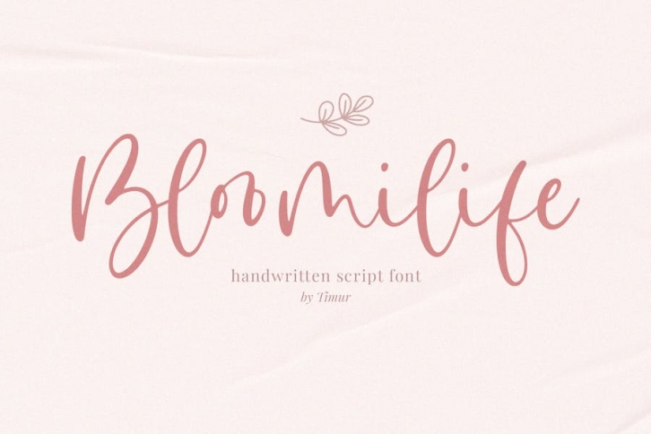 Bloomilife Font Download