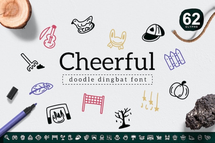 Cheerful Dingbat Font Download