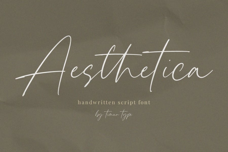 Aesthetica - Handwritten Script Font Font Download