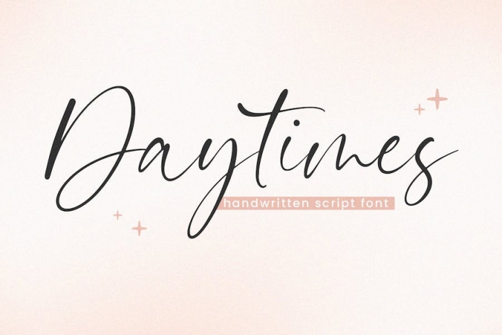 Daytimes - Handwritten Script Font Font Download