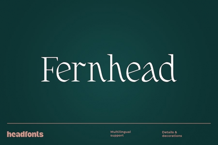 Fernhead Decorative Serif Font Font Download