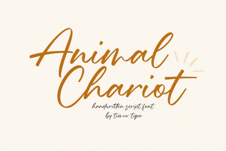 Animal Chariot - Handwritten Script Font Font Download