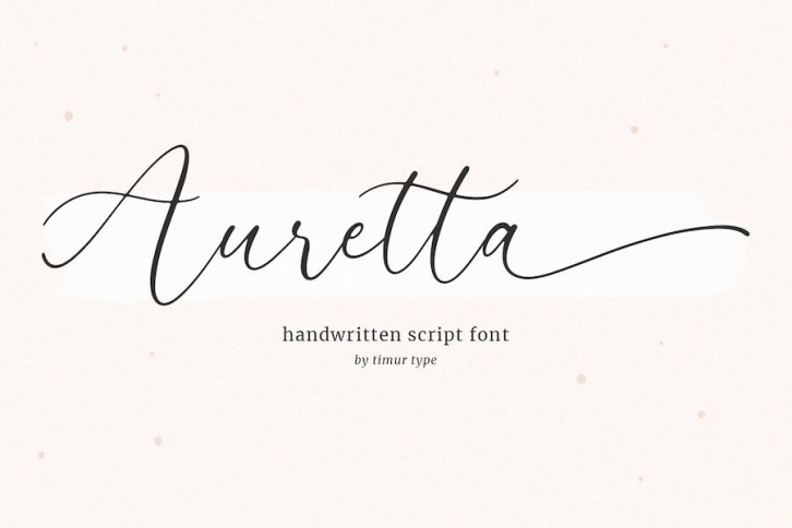 Auretta - Handwritten Script Font Font Download