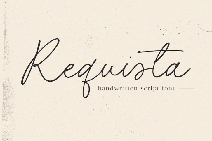 Requista - Handwritten Script Font Font Download