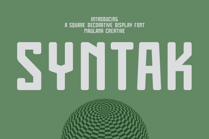 Syntak Techno Display Sans Font Font Download