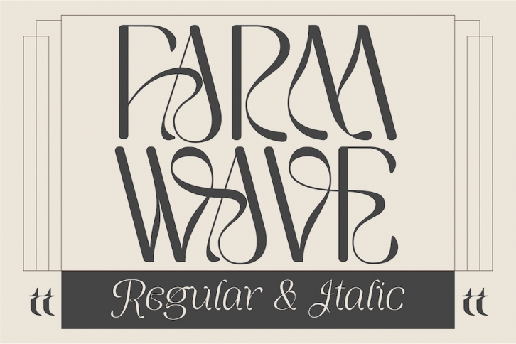 Farm Wave - Regular & Italic Font Download