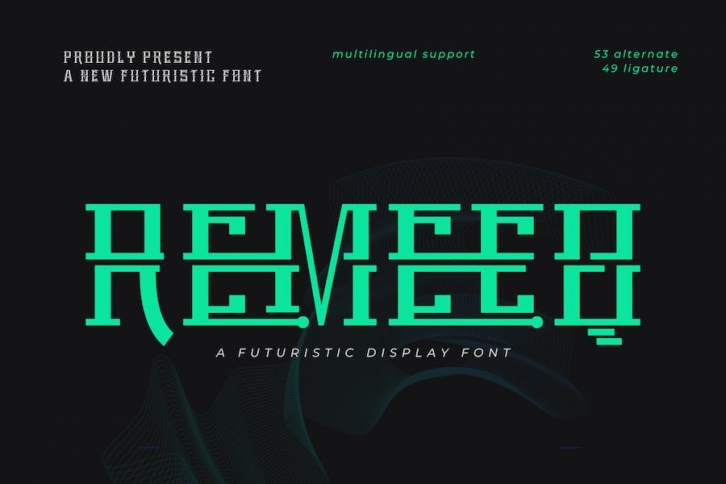 Remeeq | Futuristic Font Font Download