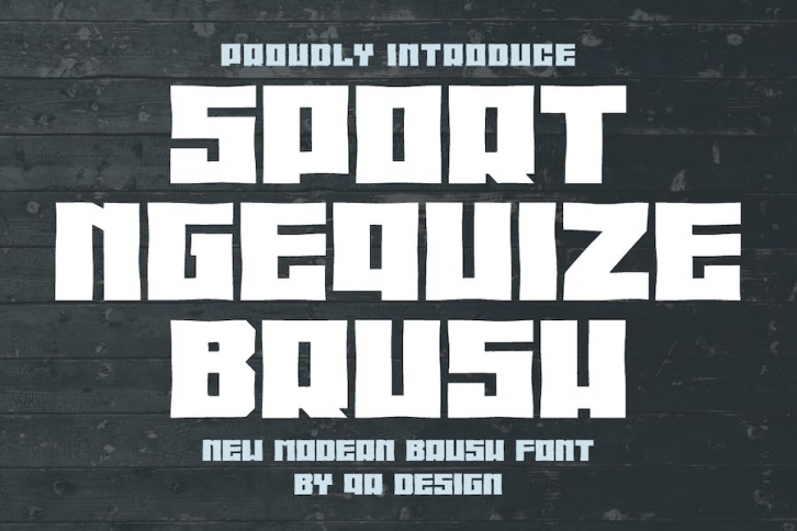 Sport Ngequize Brush Font Download