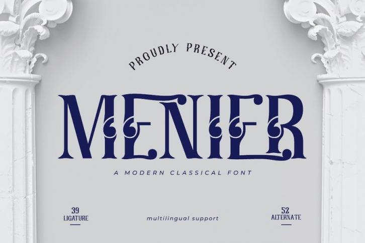 Menier | Retro Condensed Font Font Download