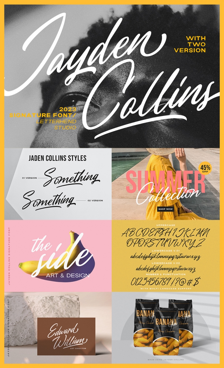 Jayden Collins One Font Download