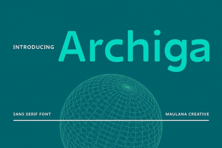 Archiga Sans Serif Font Font Download