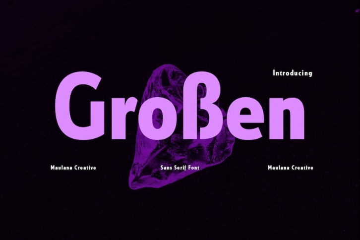 Grossen Display Sans Font Font Download