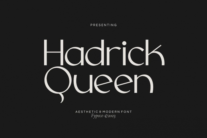 Hadrick Queen - Aesthetic Font Font Download