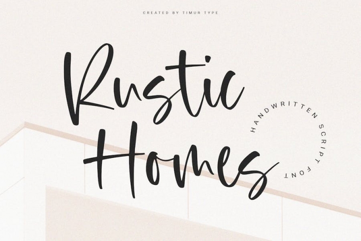 Rustic Homes - Handwritten Script Font Font Download