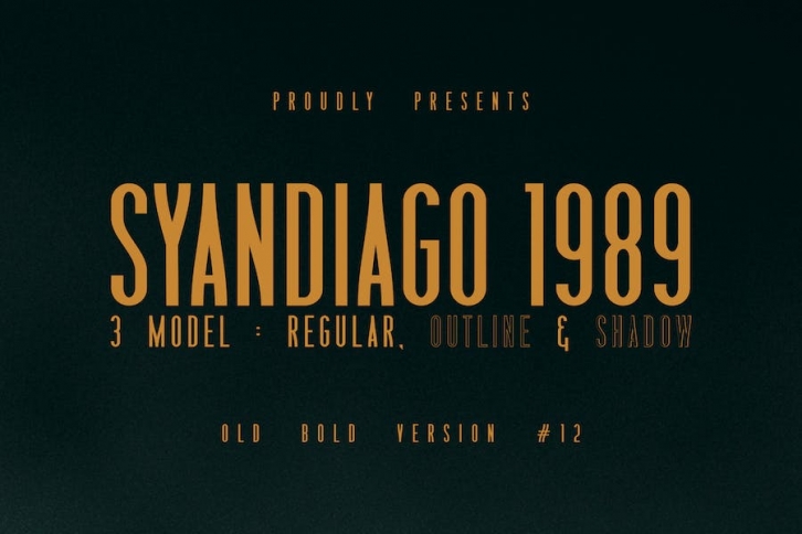 Syandiago 1989 Font Download