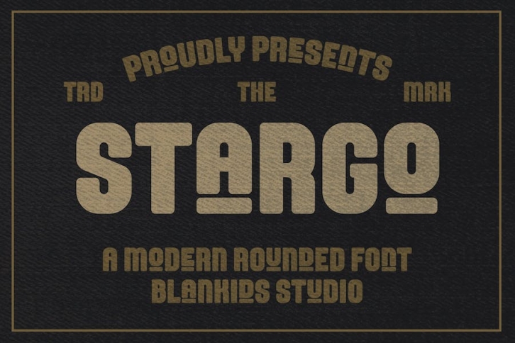 Stargo a Modern Rounded Font Font Download