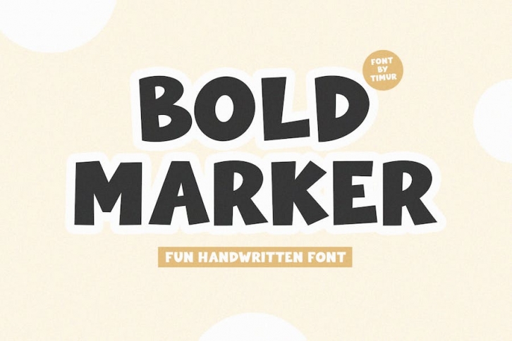 Bold Marker - Handwritten Font Font Download