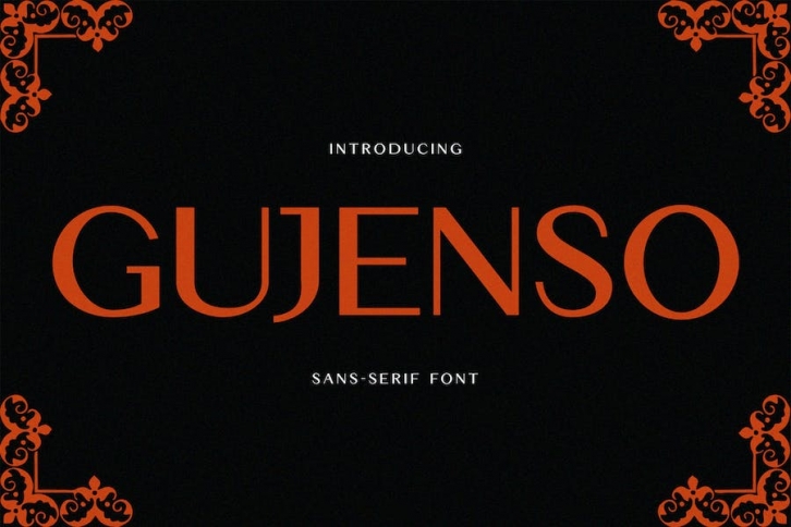 Gujenso Sans-Serif Font Font Download