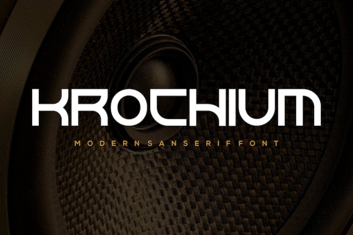 Krochium - Modern Font Font Download