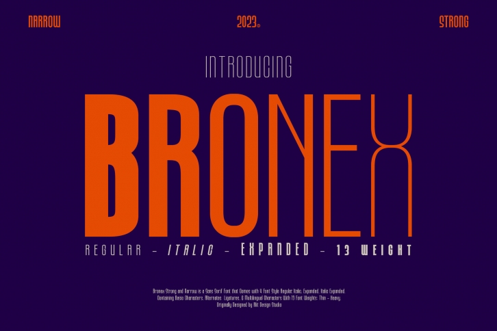 Bronex Bold Expanded Font Download
