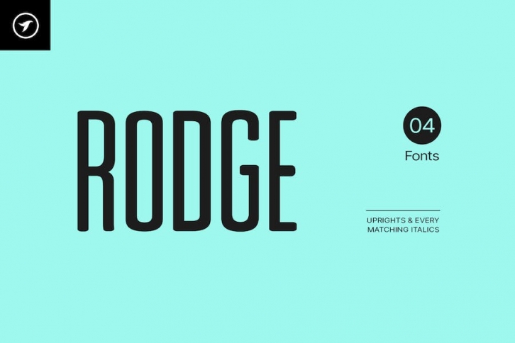 RODGE - Unique Display / Headline Typeface Font Download