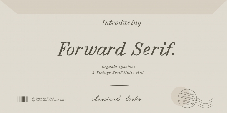 Forward Serif Font Download
