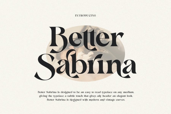 Better Sabrina Modern Serif Font Download