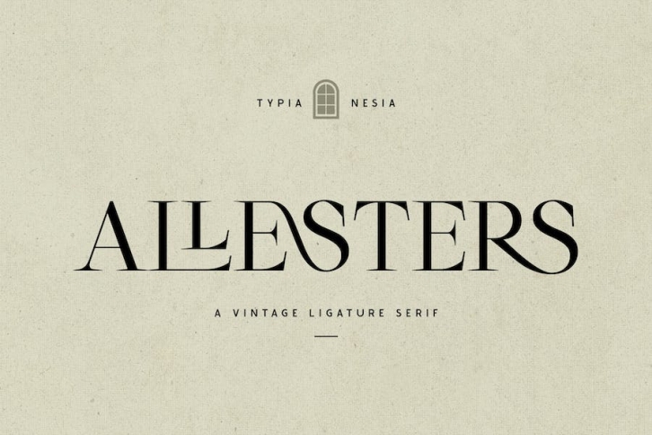 Allesters - elegant beauty ligature serif Font Download