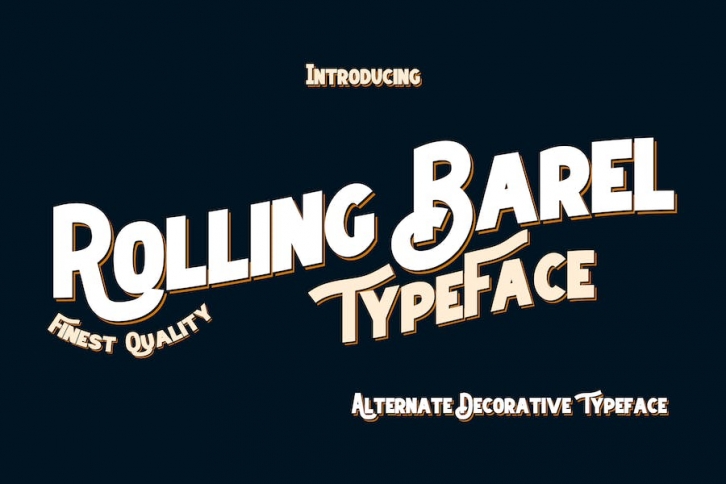 Rolling Barel Font Font Download