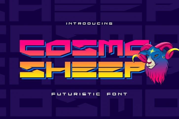 Cosmo Sheep - Futuristic Font Font Download