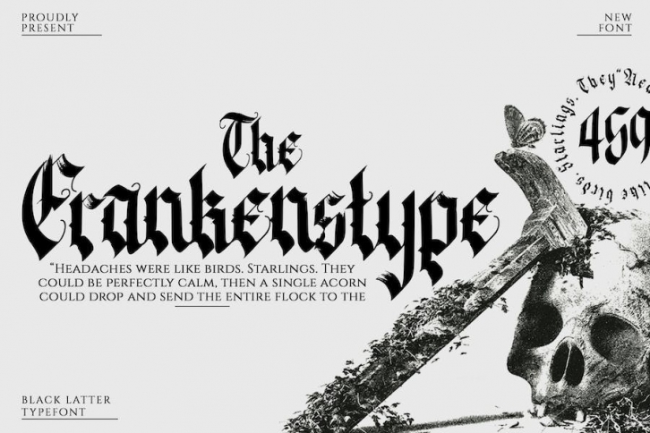 The Frankenstype - Blackletter Type Font Font Download