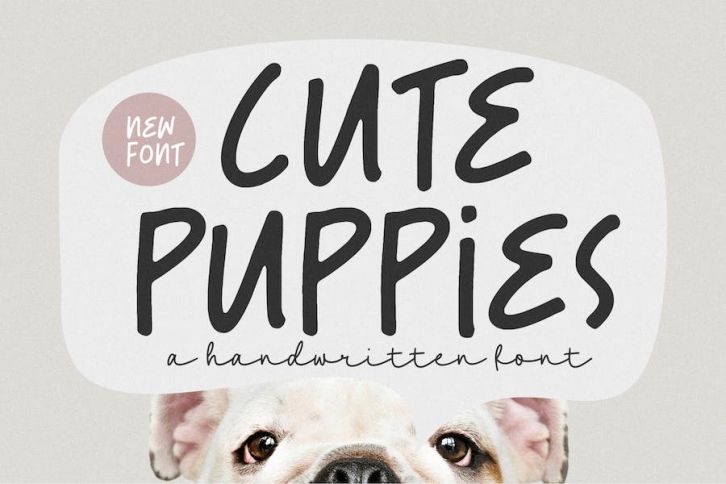 Cute Puppies Handwriting Font Font Download
