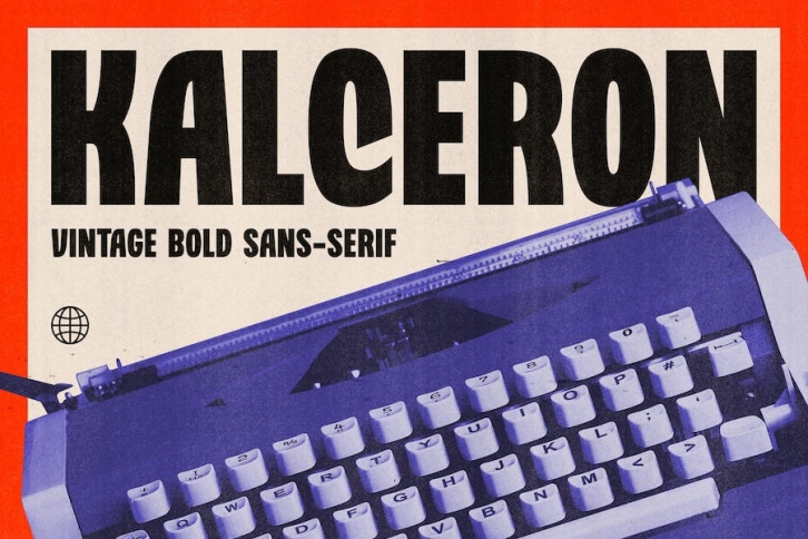 Kalceron - Vintage Bold Sans Serif Font Download