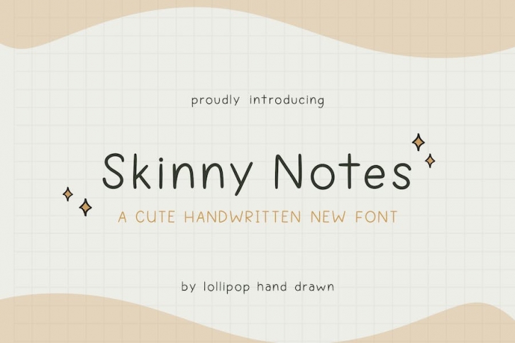 Skinny Notes Font Font Download