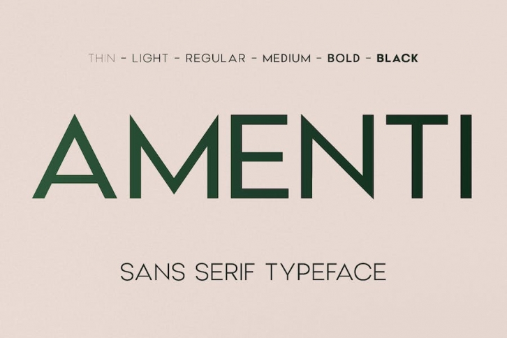 Amenti - Clean Modern Sans Font Download