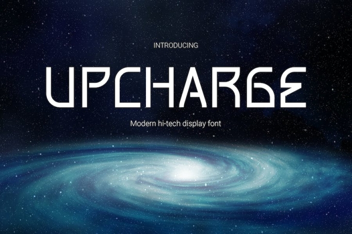 Upcharge Futuristic Tech Font Font Download