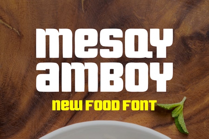 MesqyAmboy  - Food Font Font Download