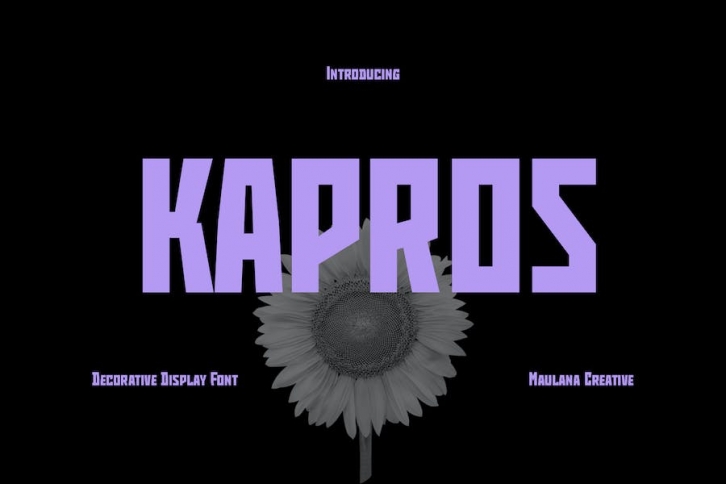 Kapros Decorative Display Font Font Download