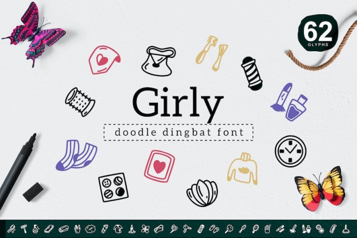 Girly Dingbat Font Download