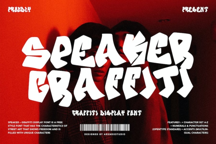 Speaker - Graffiti font Font Download