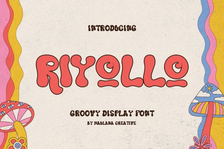Riyollo Groovy Decorative Display Font Font Download