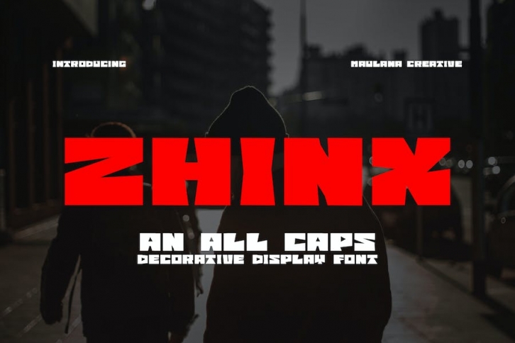 Zhinx Decorative Display Font Font Download