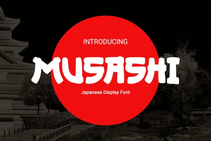 MUSASHI - Japanese Display Font Font Download