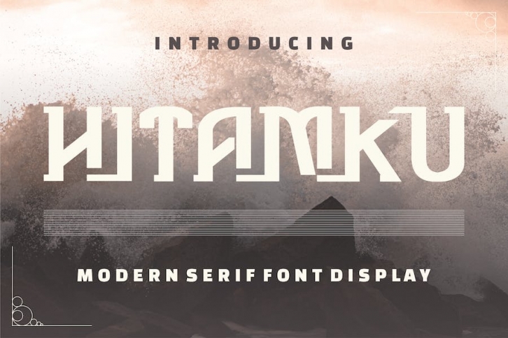 Hitamku Display Font Font Download